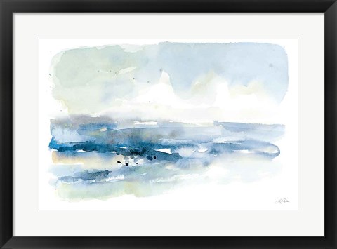 Framed Shoreline Blues I Print