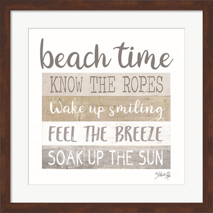 Framed Beach Time Print