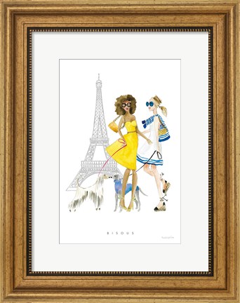 Framed Paris Girlfriend I Print