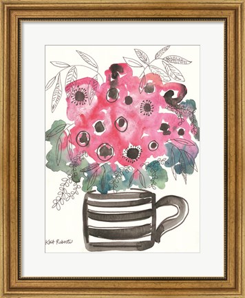 Framed Poppies for Breakfast Print