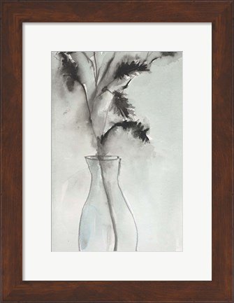 Framed Soft Ferns II Print