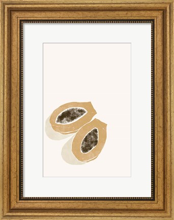 Framed Tropical Papaya Print
