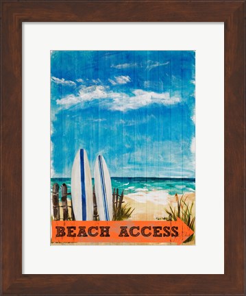 Framed Beach Access Print