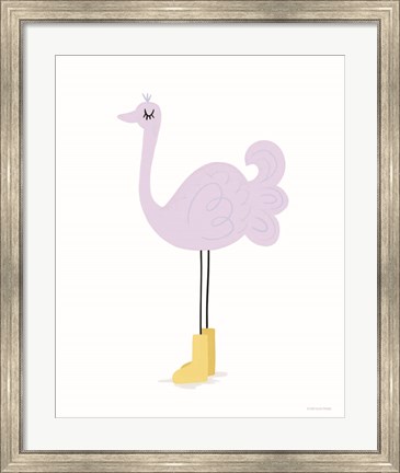 Framed Ostrich Print