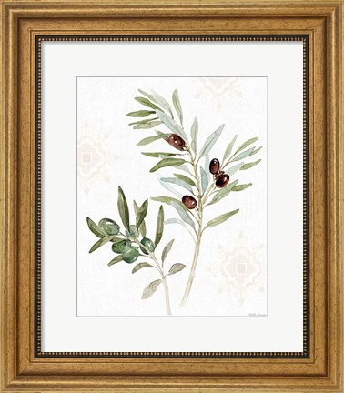 Framed Mediterranean Motif IX Print