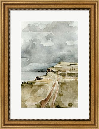 Framed Rainy Coast II Print