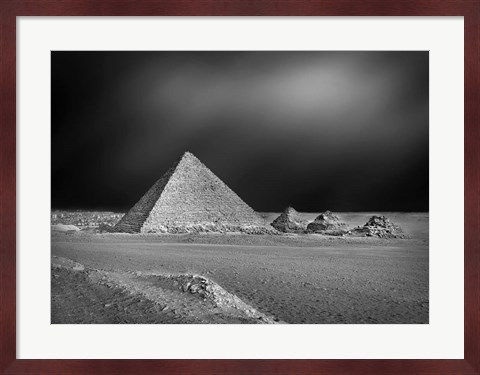 Framed Pyramids Print