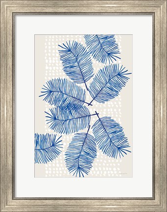 Framed Modern Leaves I Print