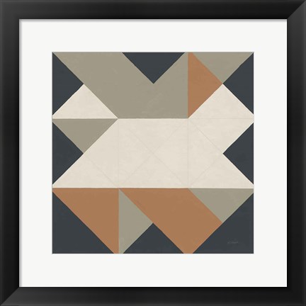 Framed Triangles III Highland Print