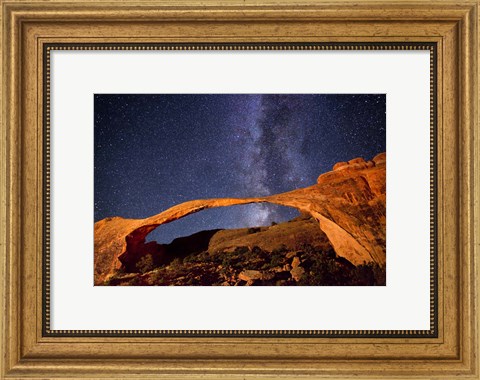 Framed Landscape Arch Stars Print