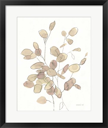 Framed Transparent Leaves Print