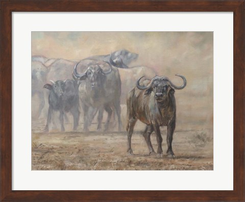Framed Buffalo Zambia Print