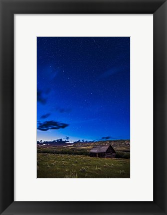 Framed Ursa Major Over Old Farmstead, Saskatchewan, Canada Print