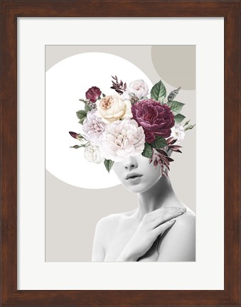Framed Flower Hat II Print