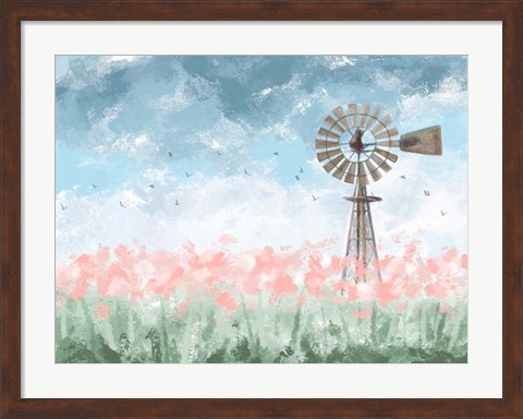 Framed Farmhouse Floral Print