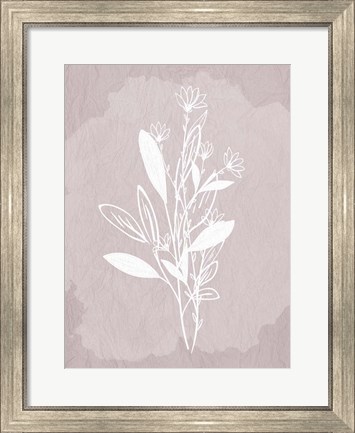 Framed Floral Sketch 2 Print