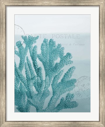 Framed Seaside Card 1 v2 Print