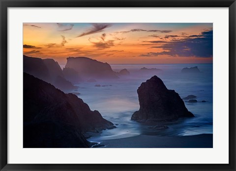 Framed Coquille Point Twilight Print