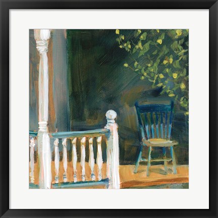 Framed Porch Shadows Print