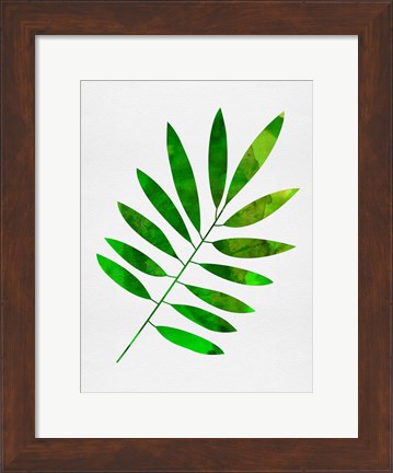 Framed Lonely Leaf Print