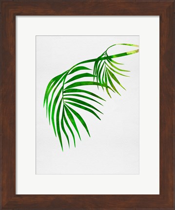 Framed Palm Tree Leaves Print