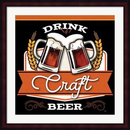 Framed Drink Craft Beer Print