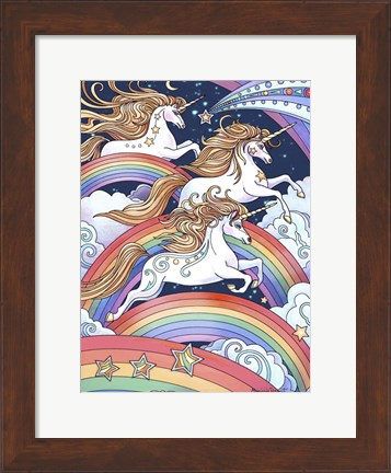 Framed Over The Rainbows Print