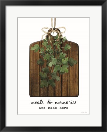 Framed Meals and Memories Made Here Print