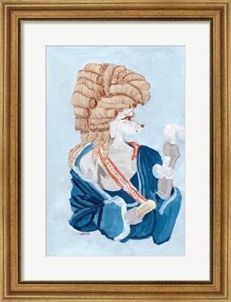 Framed Parisien Poodle Print