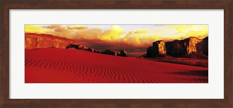 Framed Thunderbird Mesa Monument Valley Tribal Park Print