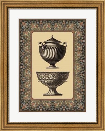 Framed Renaissance Urn I Print
