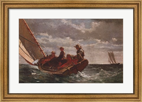 Breezing Up Fine Art Print by Winslow Homer at FulcrumGallery.com