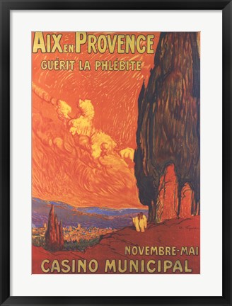 Framed Aix En Provence Print