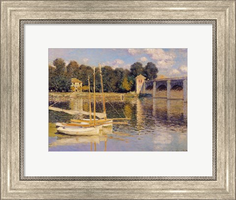 Framed Bridge at Argenteuil, 1874 Print