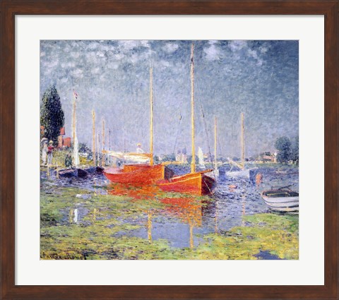 Framed Argenteuil, 1875 Print