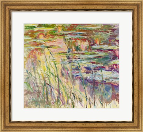 Framed Reflections on the Water, 1917 Print