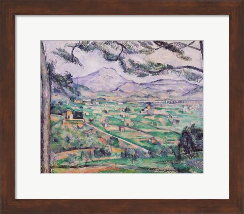 Framed Montagne Sainte-Victoire B Print