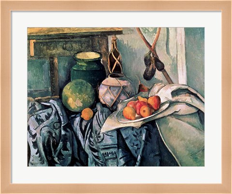 Framed Still Life with Pitcher and Aubergines Print
