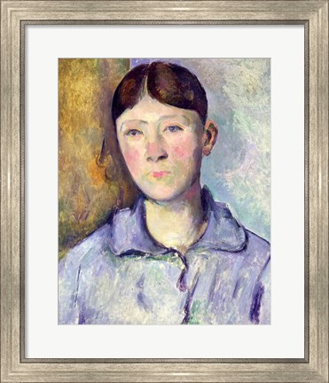 Framed Portrait of Madame Cezanne, 1885-90 Print