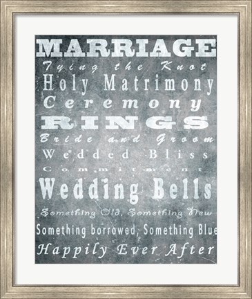 Framed Marriage Print