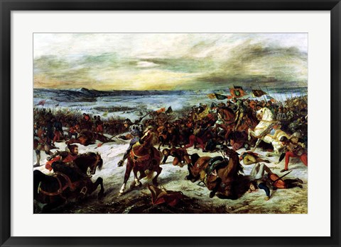 Framed Death of Charles the Bold at the Battle of Nancy Print