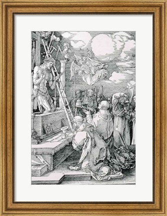 Framed Mass of St. Gregory: Christ appearing as the Man of Sorrows Print