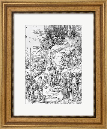 Framed Martyrdom of the Ten Thousand Christians on Mt. Ararat Print