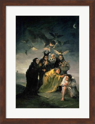 Framed Witches&#39; Sabbath Print