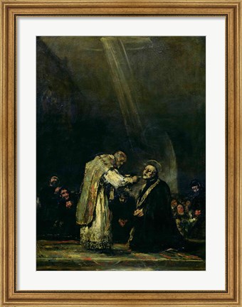 Framed Last Communion of St. Joseph Calasanz Print