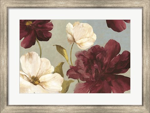 Framed Deep Peonies II Print