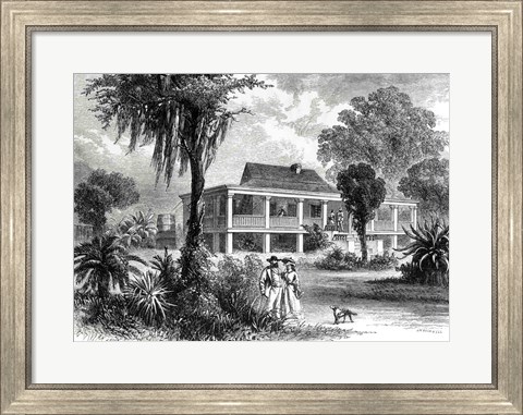 Framed Planter&#39;s House on the Mississippi Print