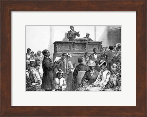 Framed Congregation at Washington Print