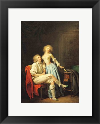 Framed Couple with an Escaped Bird Print