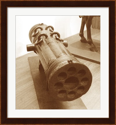 Framed Early 16th Century Ottoman Volley Gun Print